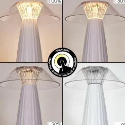 Eryla Lampe de bureau, Lampe à poser LED Blanc, 1 lumière