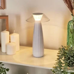 Eryla Lampe de bureau, Lampe à poser LED Blanc, 1 lumière