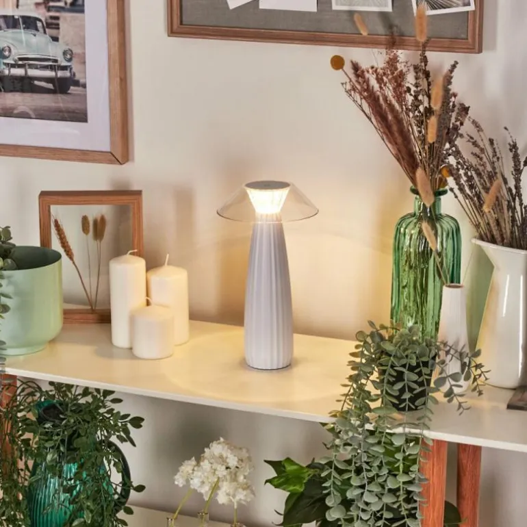 Eryla Lampe de bureau, Lampe à poser LED Blanc, 1 lumière