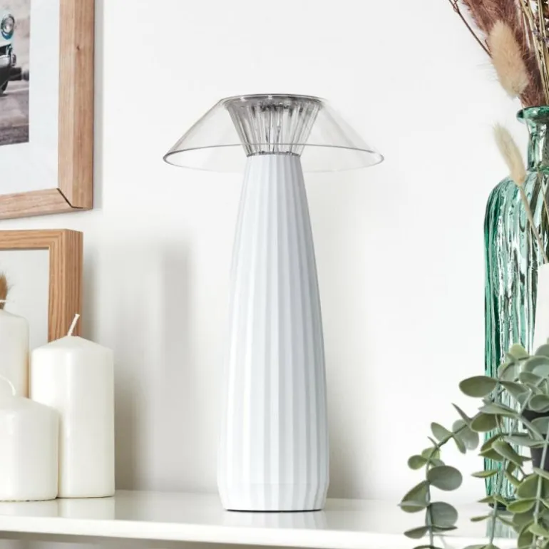 Eryla Lampe de bureau, Lampe à poser LED Blanc, 1 lumière