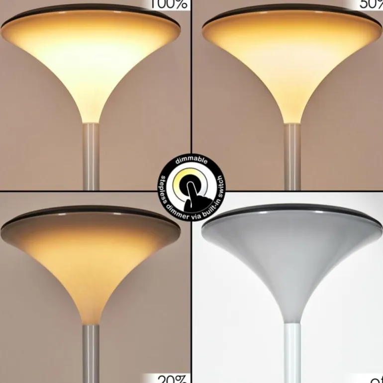 Eryon Lampe de bureau, Lampe à poser LED Noir, Blanc, 1 lumière