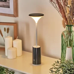 Eryon Lampe de bureau, Lampe à poser LED Noir, Blanc, 1 lumière
