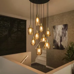 Escusa Suspension Anthracite, 9 lumières
