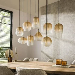 Escusa Suspension Anthracite, 9 lumières