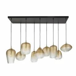 Escusa Suspension Anthracite, 9 lumières