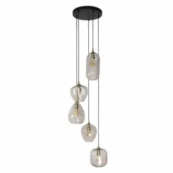Escusa Suspension Anthracite, 5 lumières