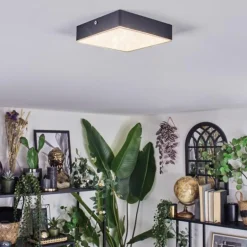 Esmar Plafonnier LED Noir, 1 lumière