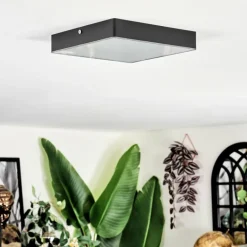 Esmar Plafonnier LED Noir, 1 lumière