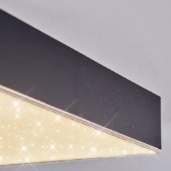 Esmar Plafonnier LED Noir, 1 lumière