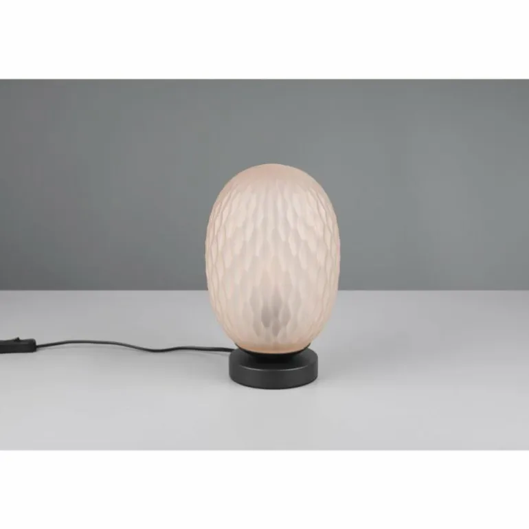 Facette Lampe à poser Luminaires Trio Brun, Or, 1 lumière