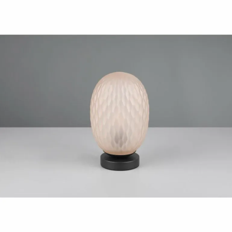 Facette Lampe à poser Luminaires Trio Brun, Or, 1 lumière