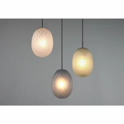 Facette Suspension Luminaires Trio Noir, 3 lumières