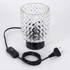 Falgorosa Lampe à poser Noir, 1 lumière