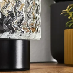Falgorosa Lampe à poser Noir, 1 lumière