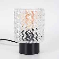 Falgorosa Lampe à poser Noir, 1 lumière