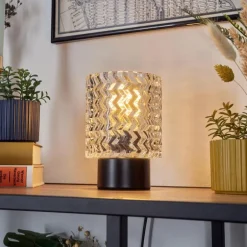 Falgorosa Lampe à poser Noir, 1 lumière