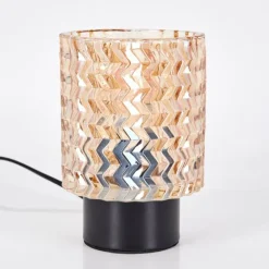 Falgorosa Lampe à poser Noir, 1 lumière