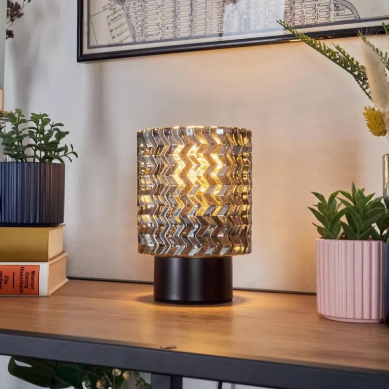 Falgorosa Lampe à poser Noir, 1 lumière