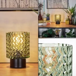 Falgorosa Lampe à poser Noir, 1 lumière