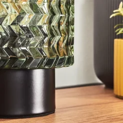 Falgorosa Lampe à poser Noir, 1 lumière