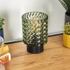 Falgorosa Lampe à poser Noir, 1 lumière