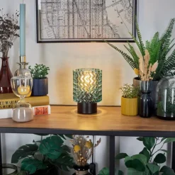 Falgorosa Lampe à poser Noir, 1 lumière