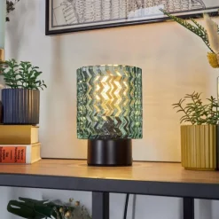 Falgorosa Lampe à poser Noir, 1 lumière
