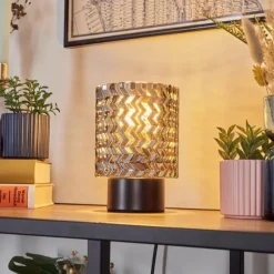 Falgorosa Lampe à poser Noir, 1 lumière