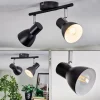 Farel Plafonnier, Spot de plafond Chrome, Noir, 2 lumières