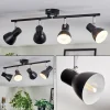 Farel Plafonnier, Spot de plafond Chrome, Noir, 4 lumières