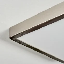 Finsrud Plafonnier, Panel LED Argenté, 1 lumière