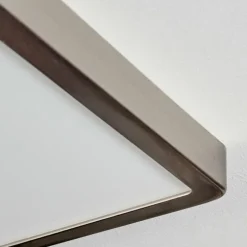 Finsrud Plafonnier, Panel LED Argenté, 1 lumière