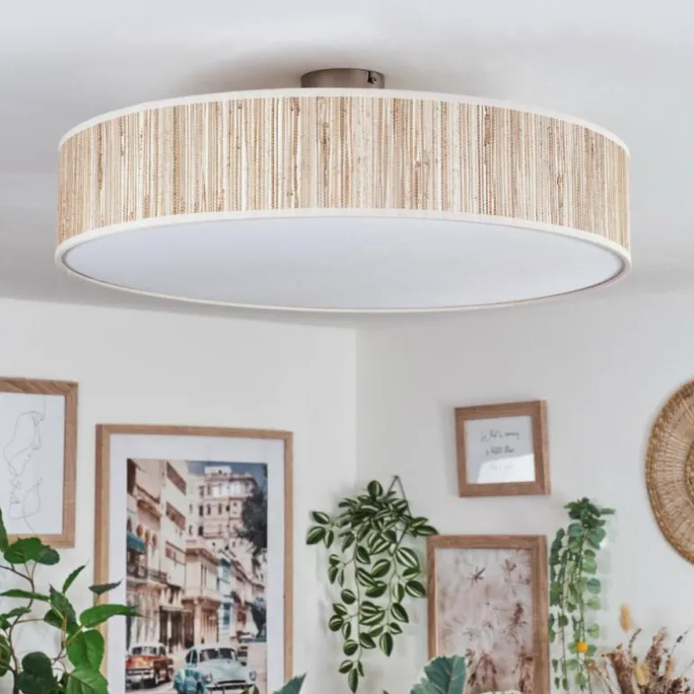 Foggia Plafonnier Nickel mat, 3 lumières