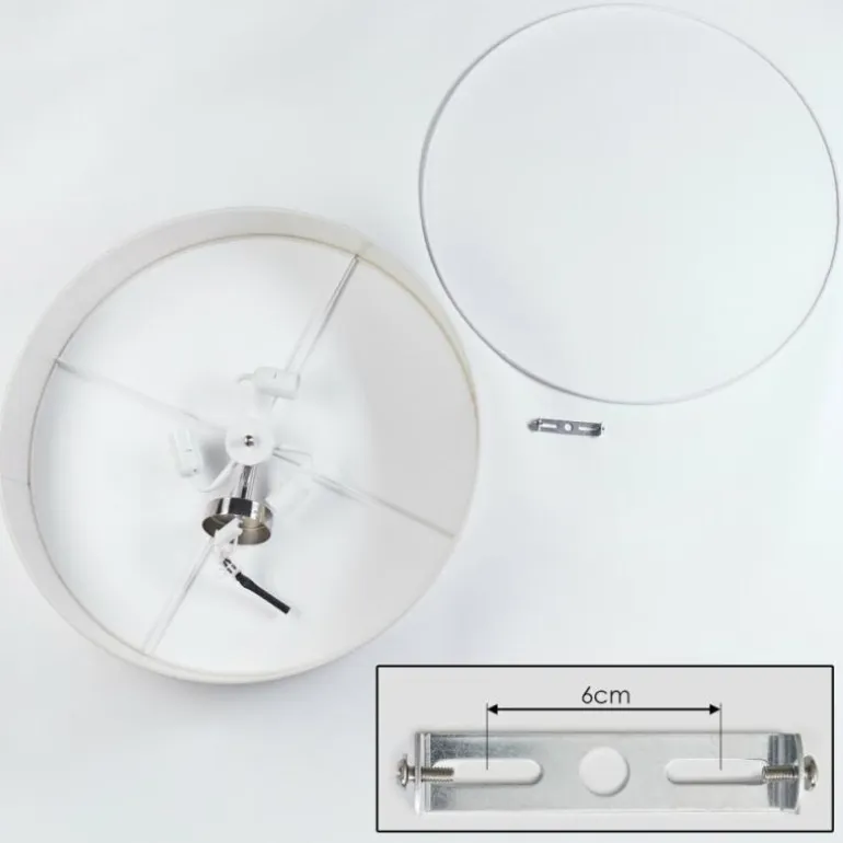 Foggia Plafonnier Nickel mat, 3 lumières