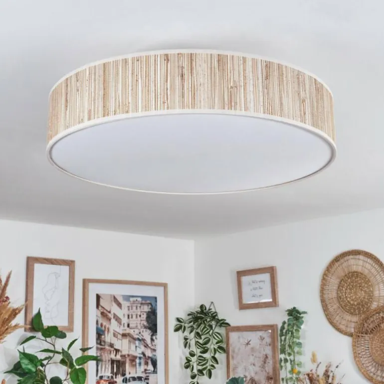 Foggia Plafonnier Nickel mat, 3 lumières