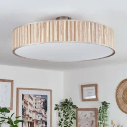 Foggia Plafonnier Nickel mat, 3 lumières
