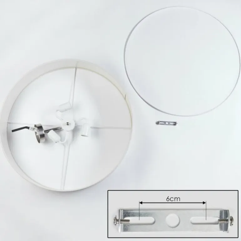Foggia Plafonnier Nickel mat, 3 lumières