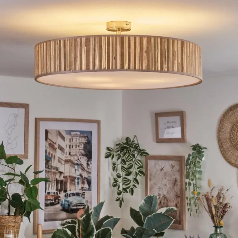 Foggia Plafonnier Nickel mat, 3 lumières