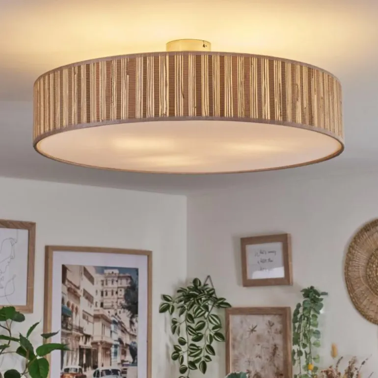Foggia Plafonnier Nickel mat, 3 lumières