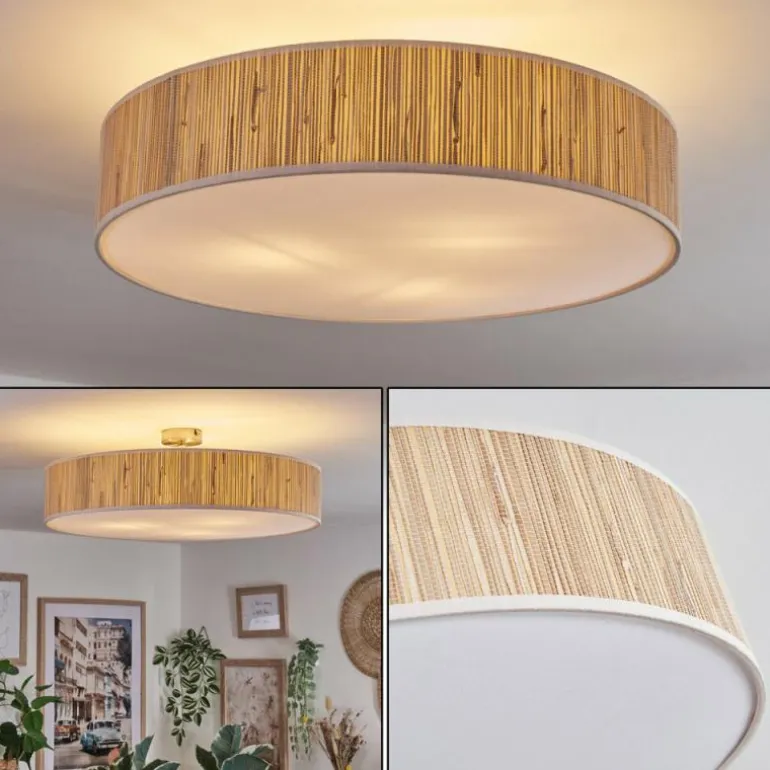 Foggia Plafonnier Nickel mat, 3 lumières