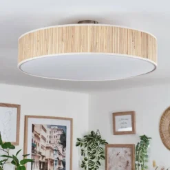 Foggia Plafonnier Nickel mat, 3 lumières