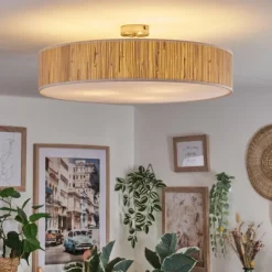 Foggia Plafonnier Nickel mat, 3 lumières