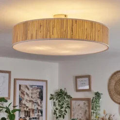 Foggia Plafonnier Nickel mat, 3 lumières
