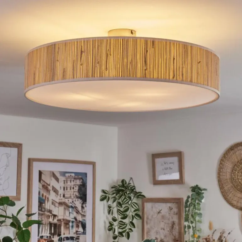 Foggia Plafonnier Nickel mat, 3 lumières