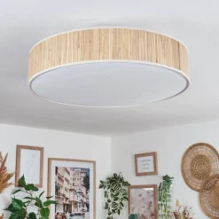 Foggia Plafonnier Nickel mat, 3 lumières