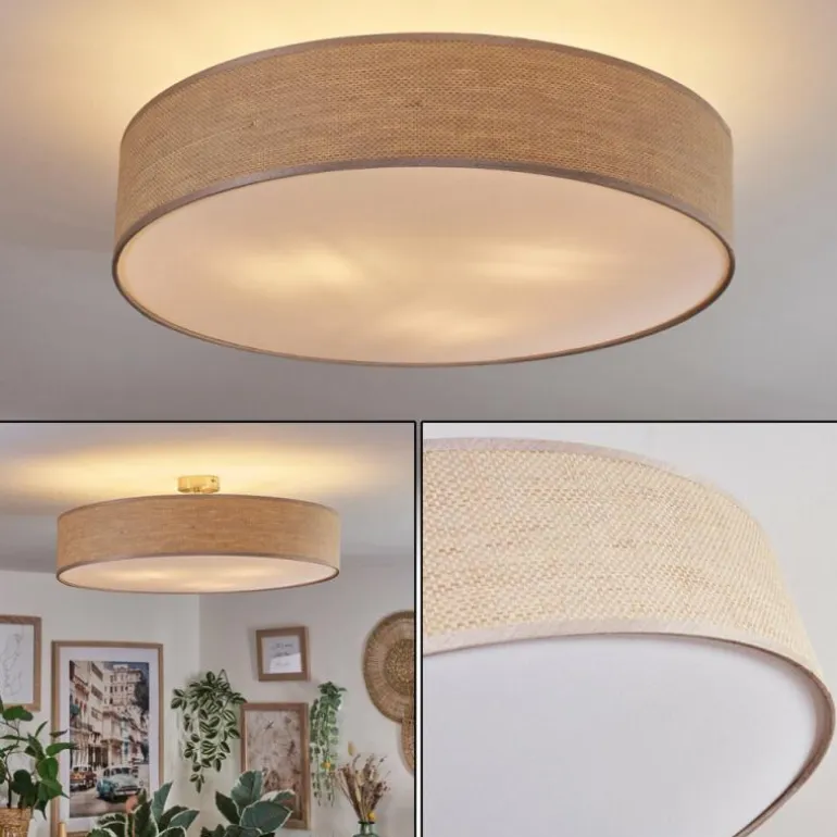 Foggia Plafonnier Nickel mat, 3 lumières