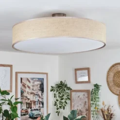 Foggia Plafonnier Nickel mat, 3 lumières