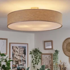 Foggia Plafonnier Nickel mat, 3 lumières