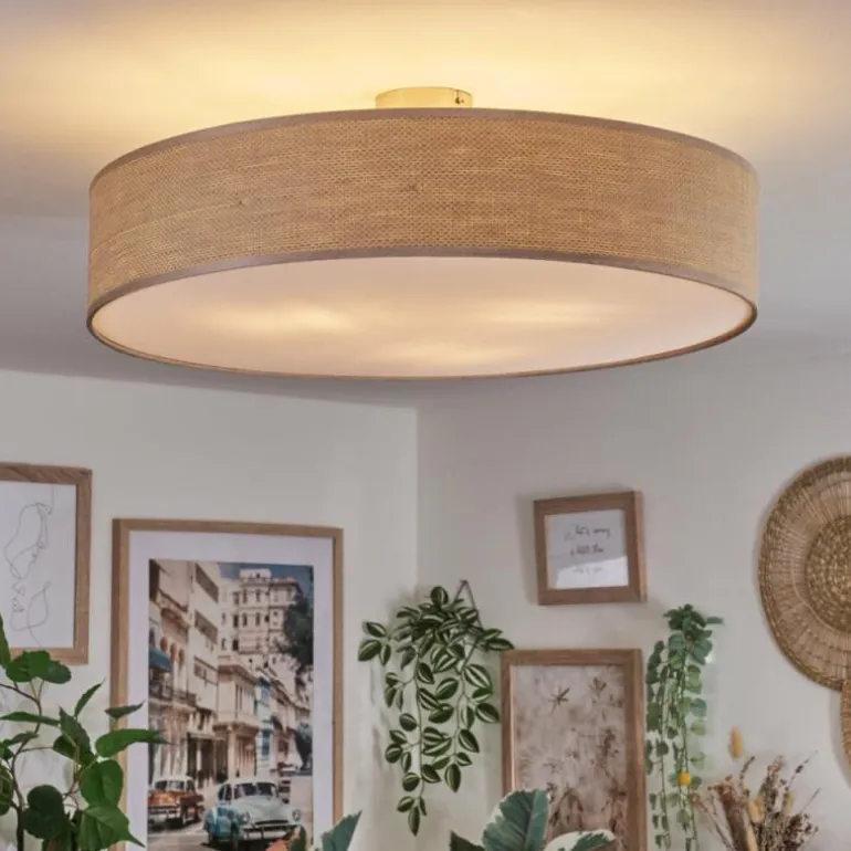 Foggia Plafonnier Nickel mat, 3 lumières