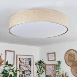 Foggia Plafonnier Nickel mat, 3 lumières